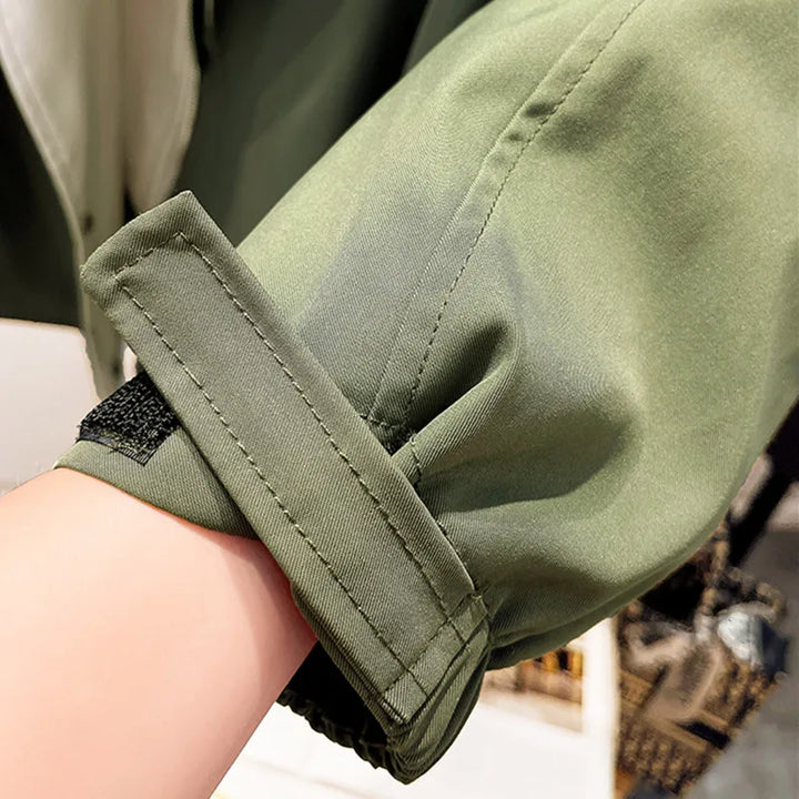 Nathalie | Two-Tone Hooded Jacket