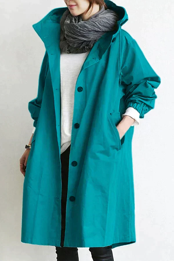 Melissa | Hooded Button-Up Coat