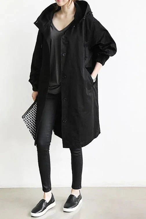 Melissa | Hooded Button-Up Coat