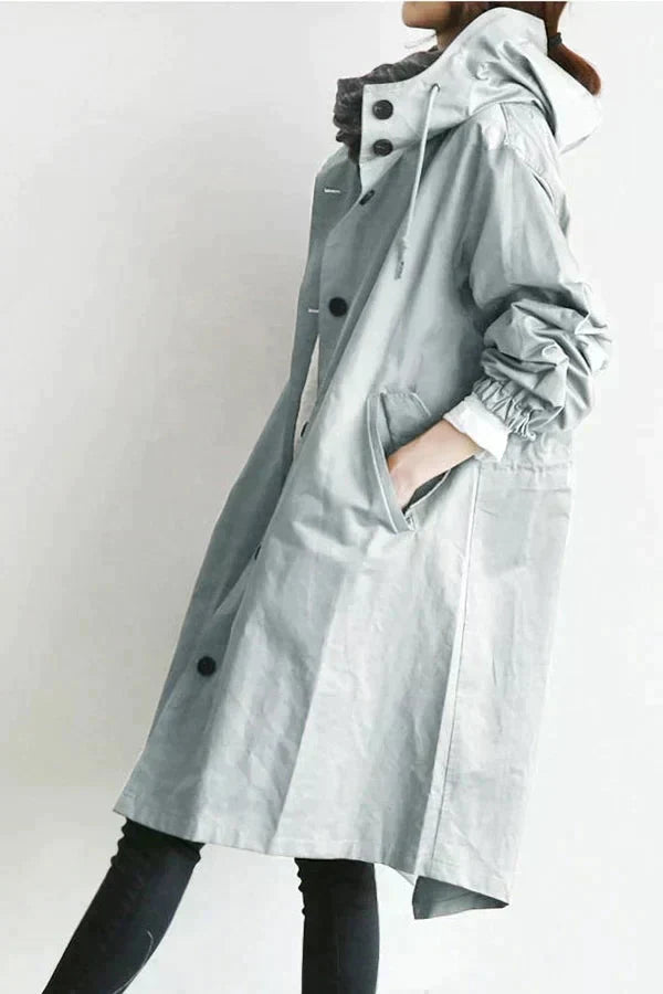 Melissa | Hooded Button-Up Coat