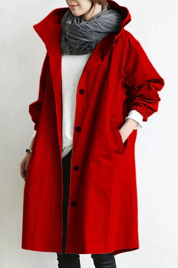 Melissa | Hooded Button-Up Coat