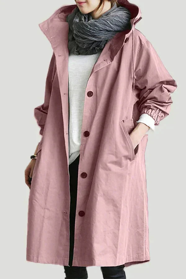 Melissa | Hooded Button-Up Coat