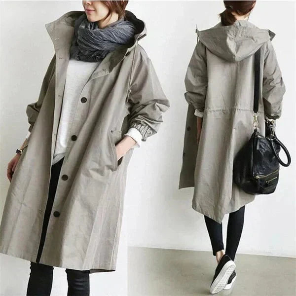 Melissa | Hooded Button-Up Coat