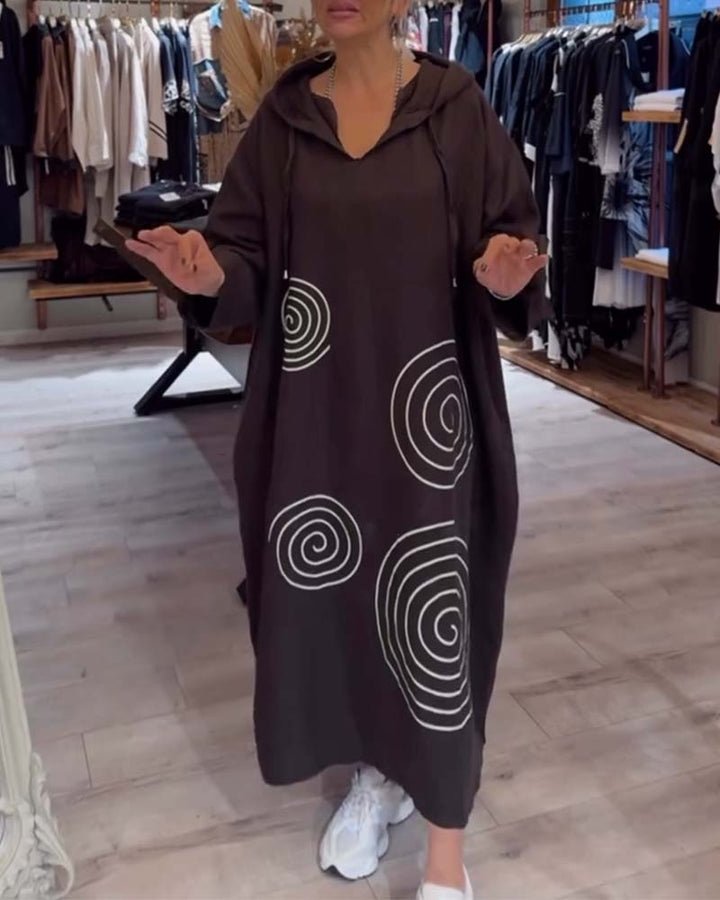 Erika | Relaxed Hoodie Midi Dress