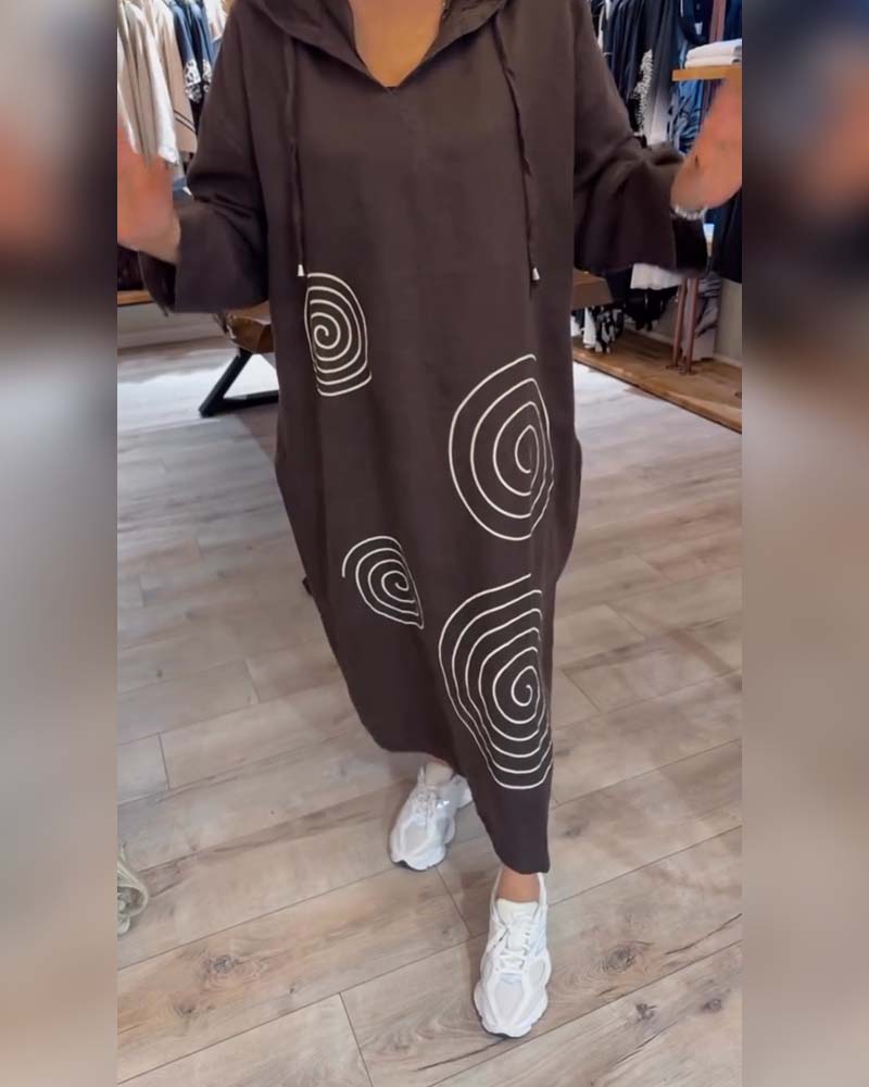 Erika | Relaxed Hoodie Midi Dress