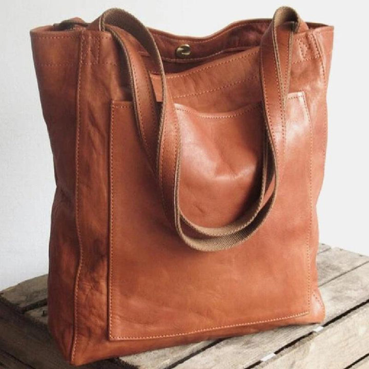 Nevaeh | Classic Leather Tote Bag