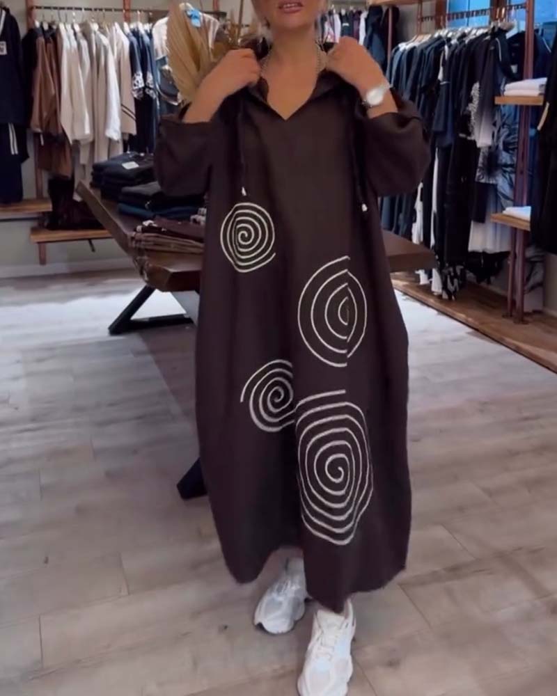 Erika | Relaxed Hoodie Midi Dress