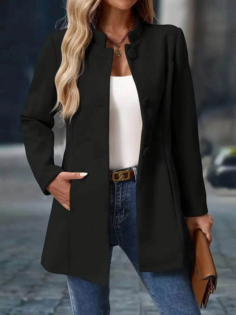 Clara | Timeless Button Detail Coat