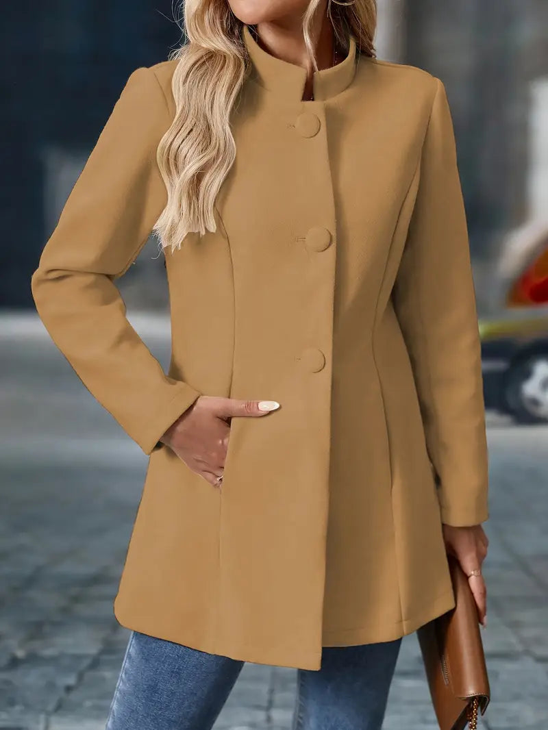 Clara | Timeless Button Detail Coat