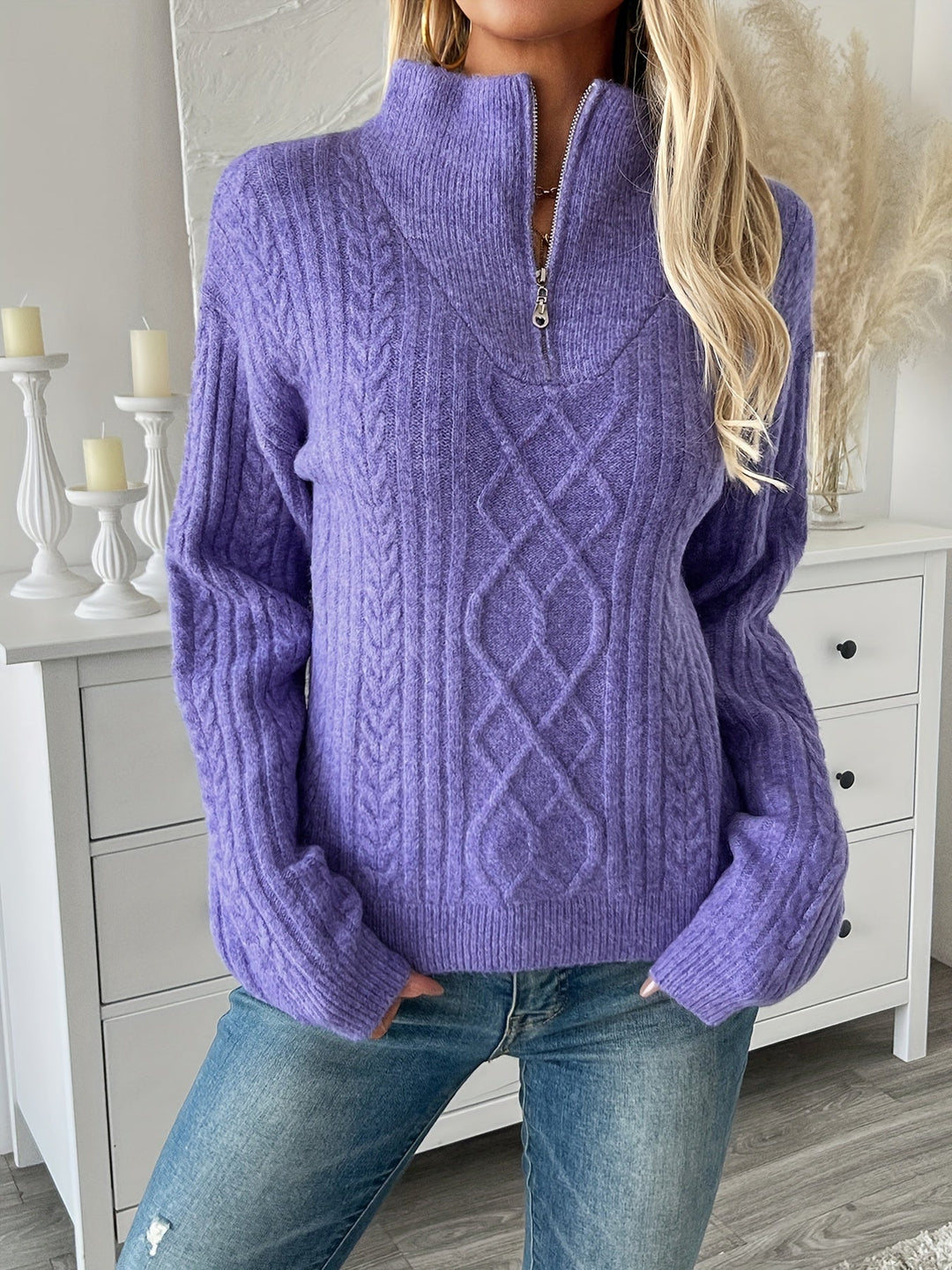 Elissa | Zip-Up Jumper