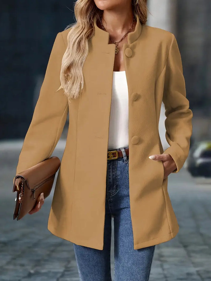 Clara | Timeless Button Detail Coat