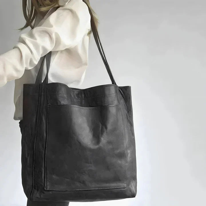 Nevaeh | Classic Leather Tote Bag