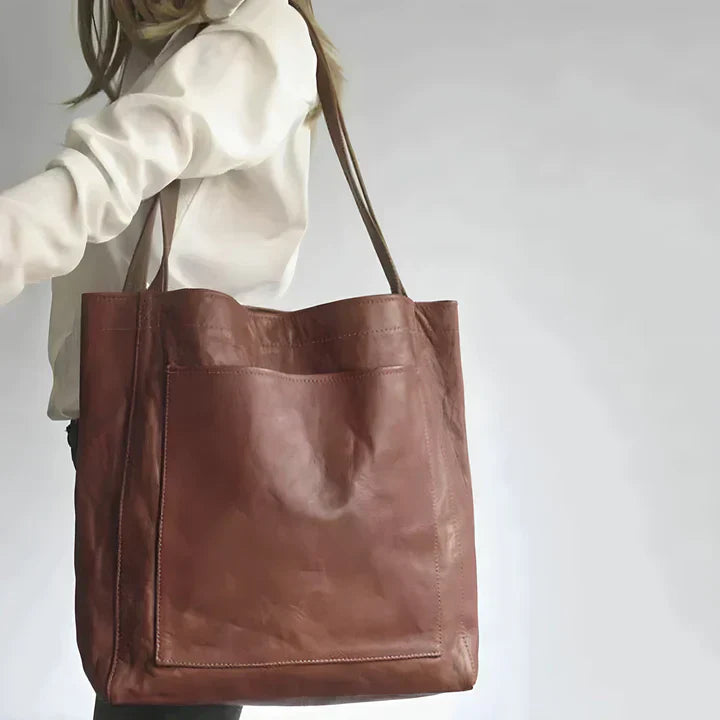 Nevaeh | Classic Leather Tote Bag