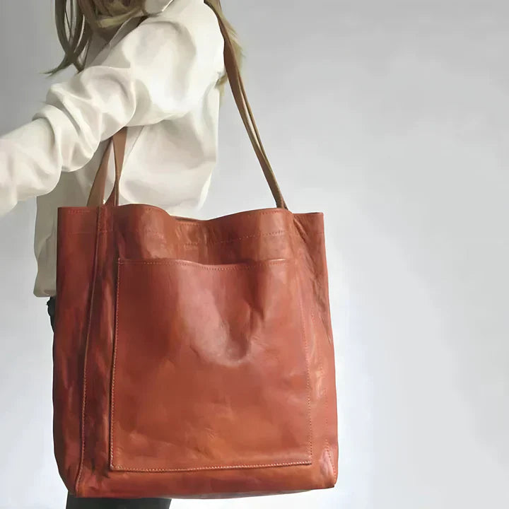 Nevaeh | Classic Leather Tote Bag