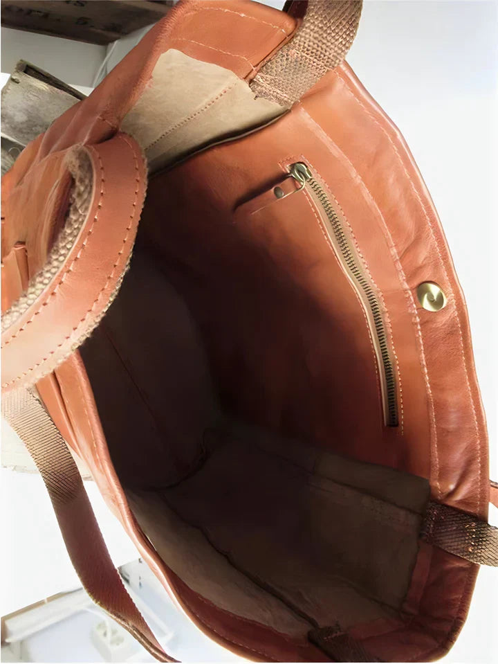 Nevaeh | Classic Leather Tote Bag