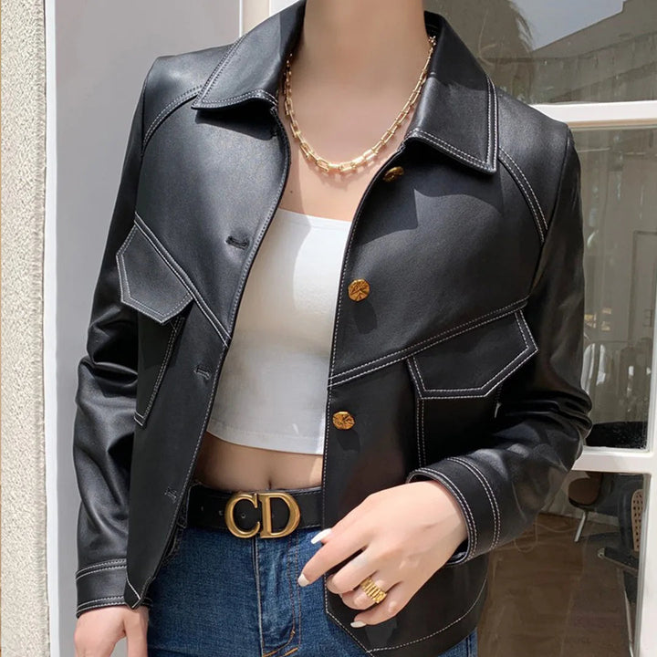 Elena | Modern Button Jacket