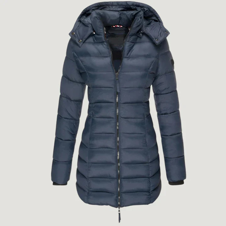 Anya | Longline Hooded Puffer Coat