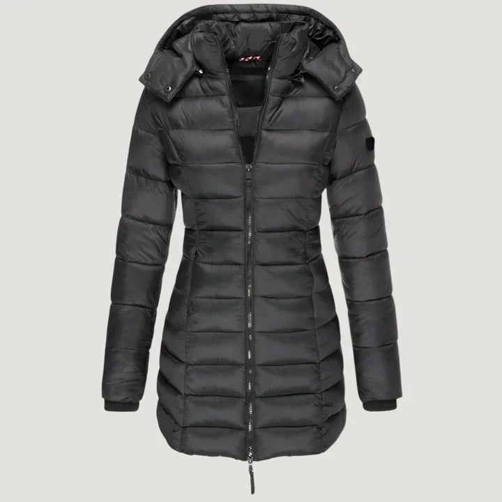 Anya | Longline Hooded Puffer Coat