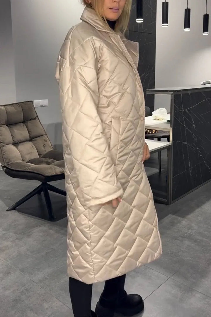 Cynthia | Quilted Longline Coat