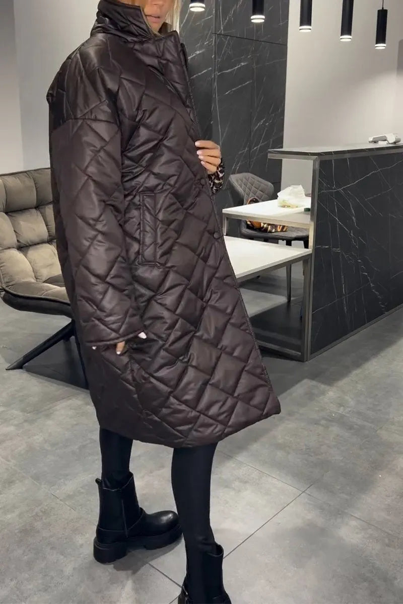 Cynthia | Quilted Longline Coat