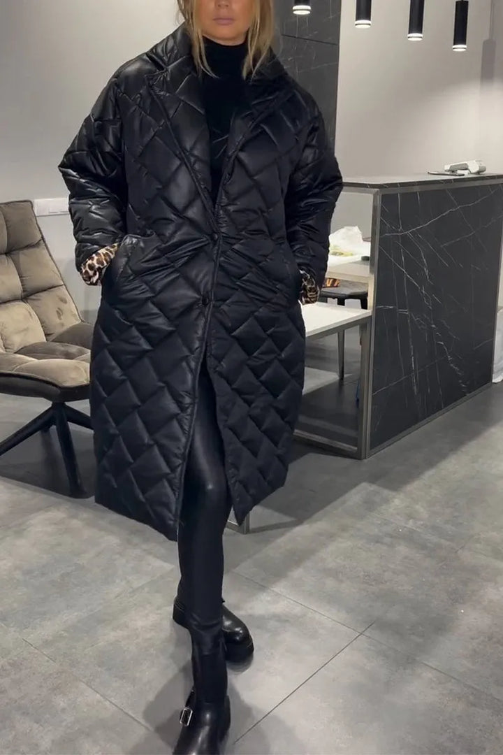 Cynthia | Quilted Longline Coat