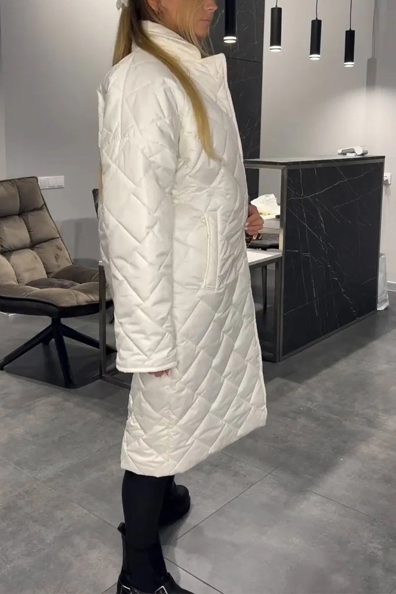 Cynthia | Quilted Longline Coat