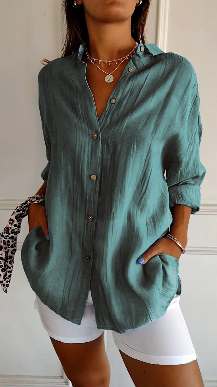 Gabriela | Button-Up Longline Shirt