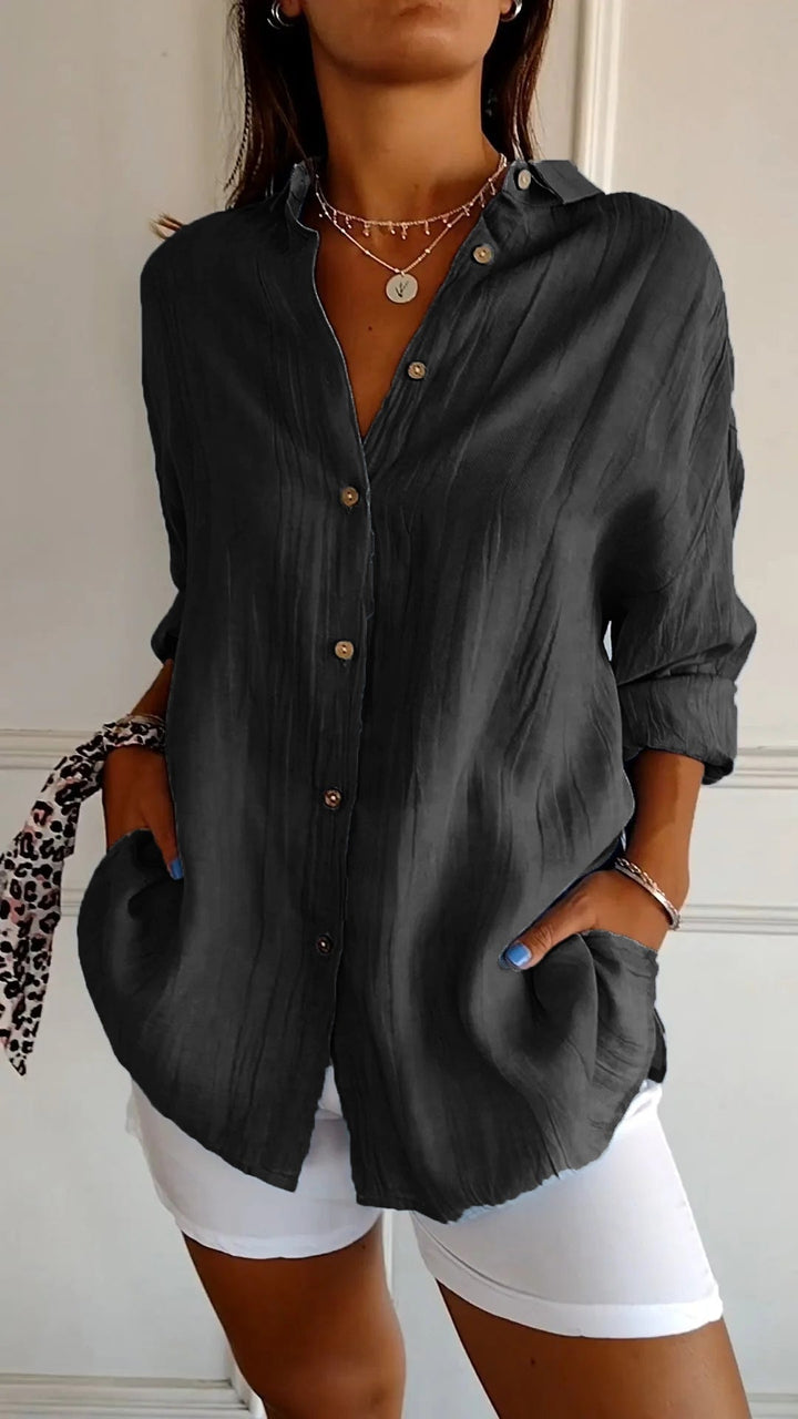 Gabriela | Button-Up Longline Shirt