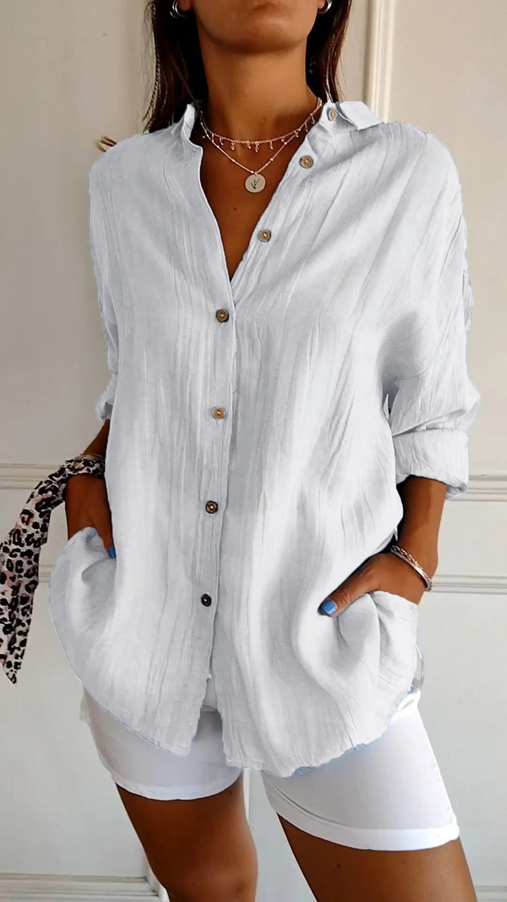 Gabriela | Button-Up Longline Shirt