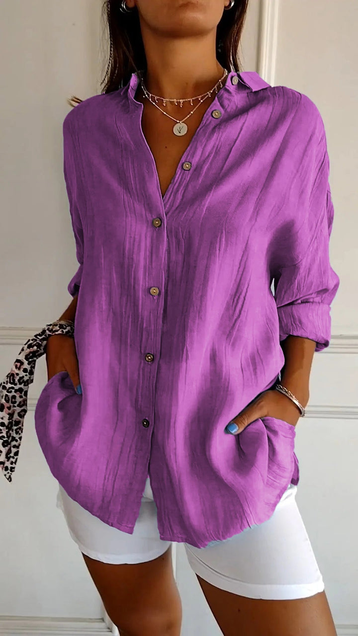 Gabriela | Button-Up Longline Shirt