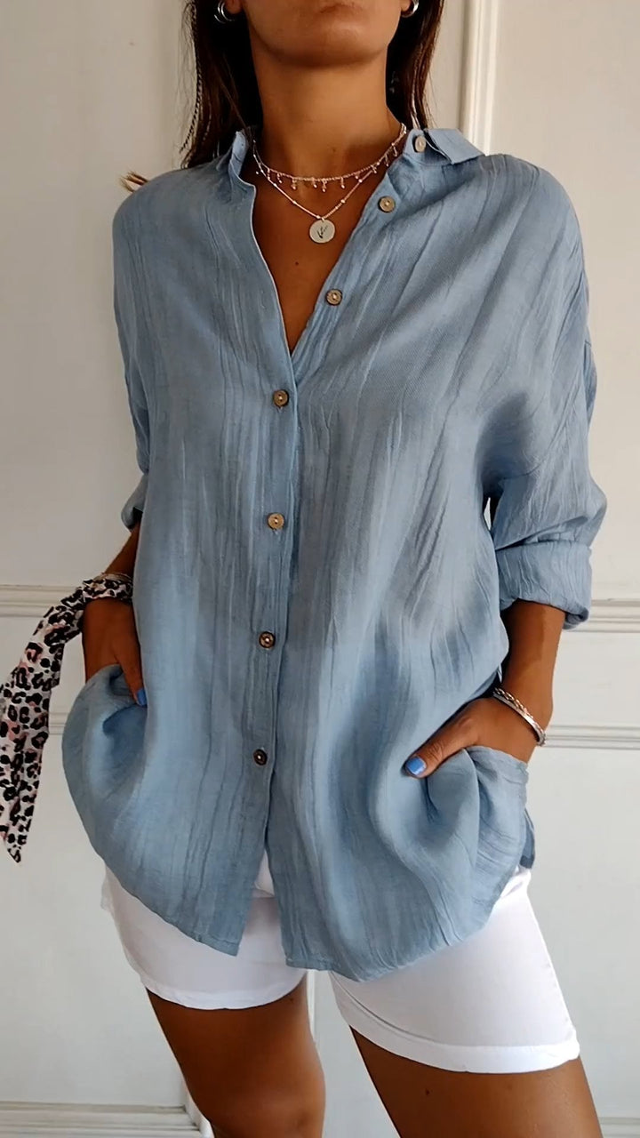 Gabriela | Button-Up Longline Shirt