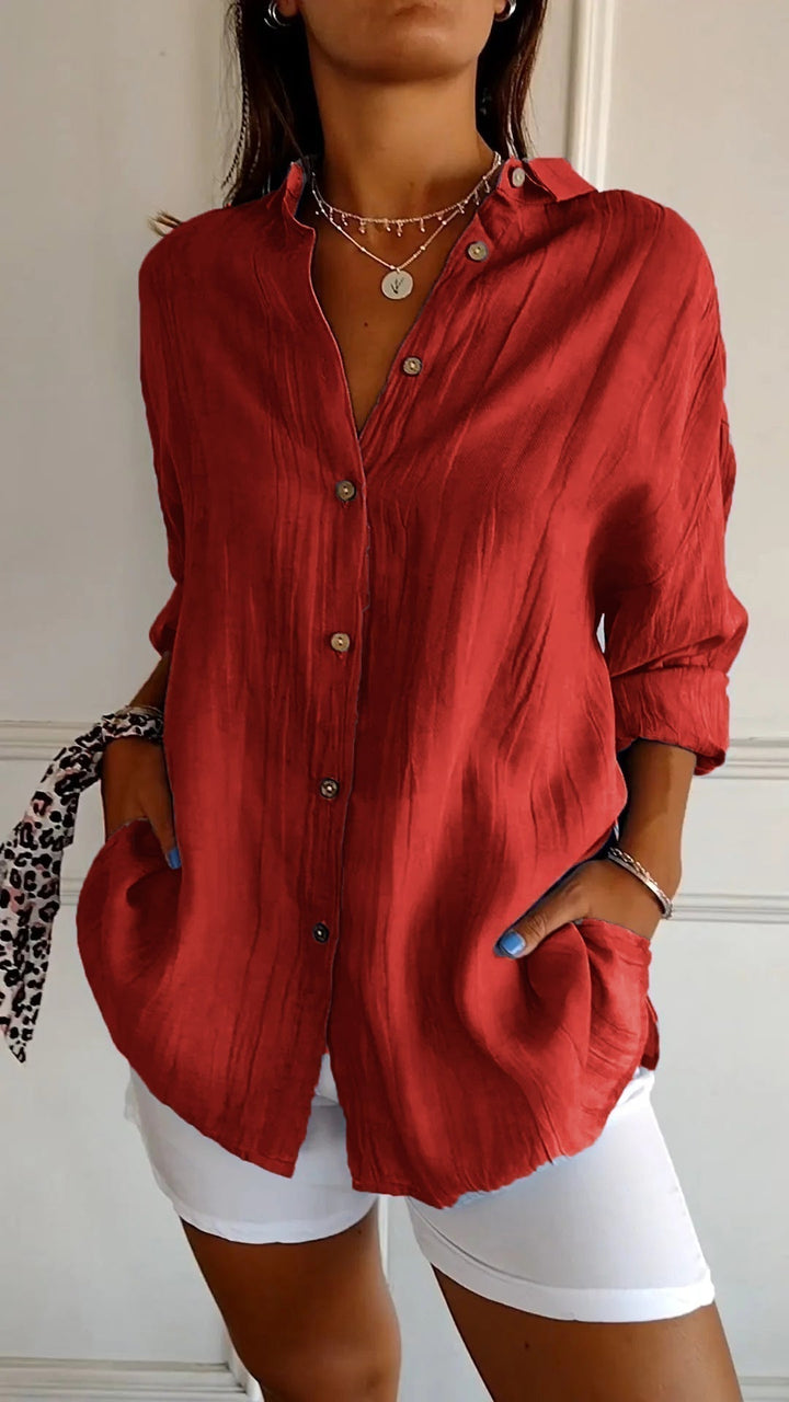 Gabriela | Button-Up Longline Shirt