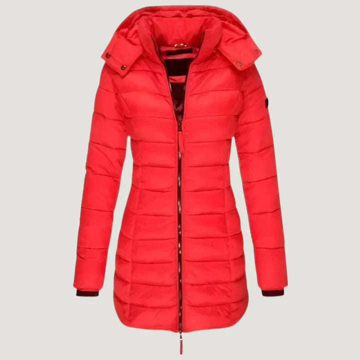 Anya | Longline Hooded Puffer Coat