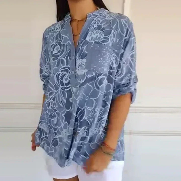 Isabella | Floral Button Blouse