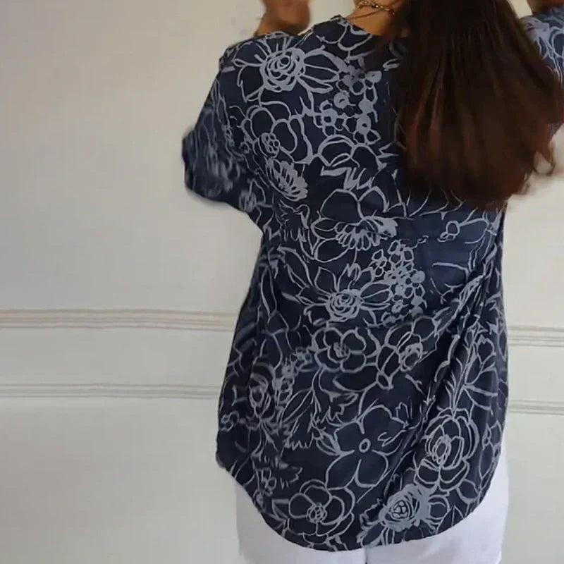 Isabella | Floral Button Blouse