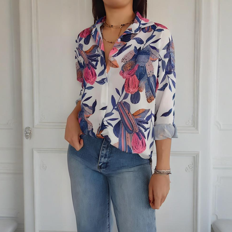 Clarissa | Floral Long-Sleeve Shirt