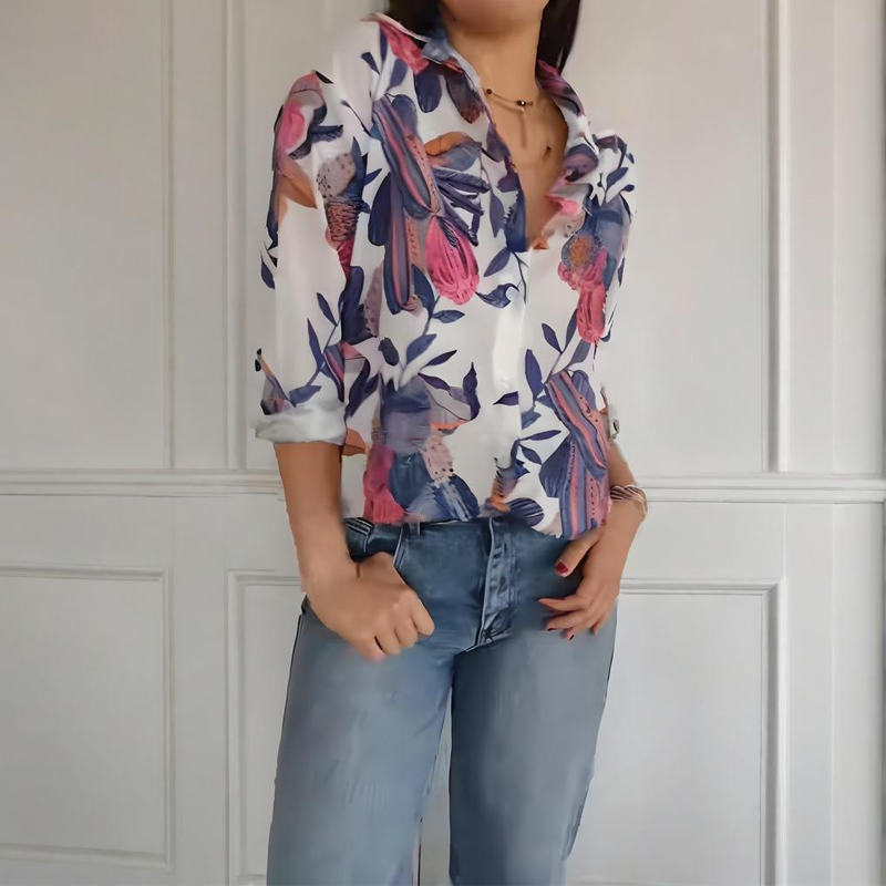 Clarissa | Floral Long-Sleeve Shirt