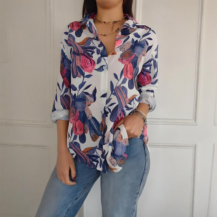 Clarissa | Floral Long-Sleeve Shirt