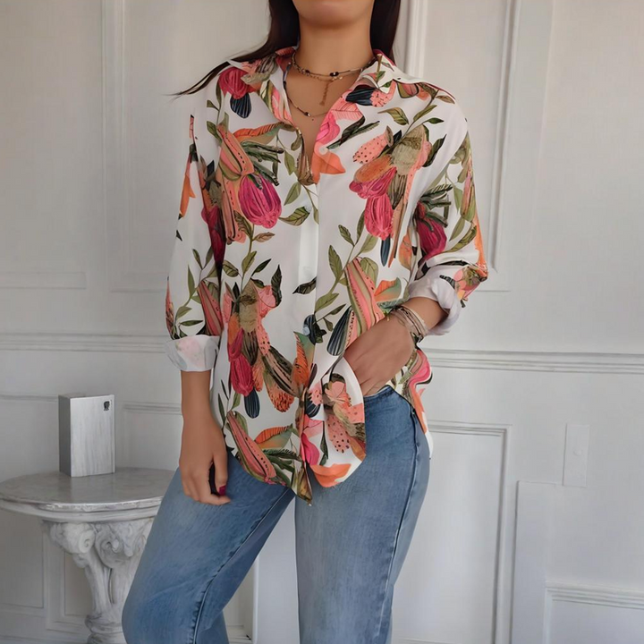 Clarissa | Floral Long-Sleeve Shirt