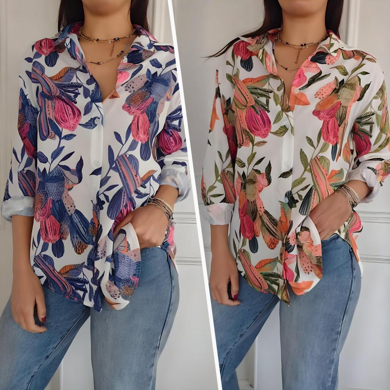 Clarissa | Floral Long-Sleeve Shirt