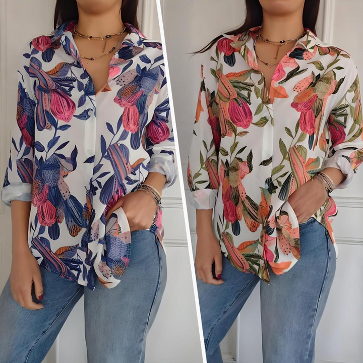 Clarissa | Floral Long-Sleeve Shirt
